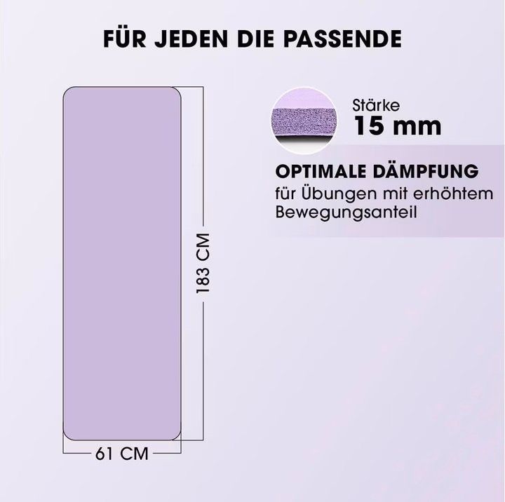 Tapis de sol: Fitnessmatte Violett – Neuf (Voir description) à Muttenz par Gepard23 2