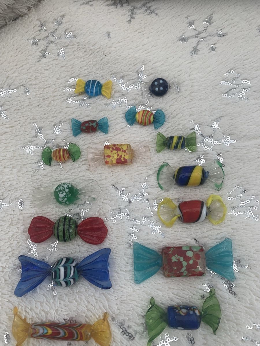 Murano Gläser: 25 Stück dekorative Murano Glas Bonbons  – Neu (gemäss Beschreibung) aus Rothrist von Oddymanliane 5