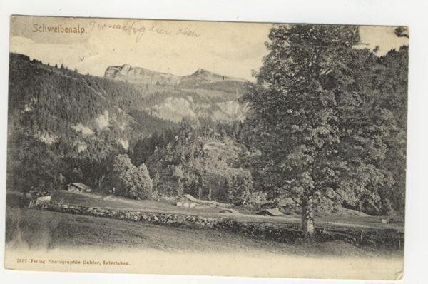 Cartoline postali: AK SCHWEIBENALP bei Brienz 29.8.1919 – Usato da Kirchberg BE venduto da Mgh 2
