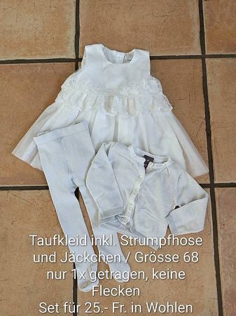 Taufkleid Set Grösse 68