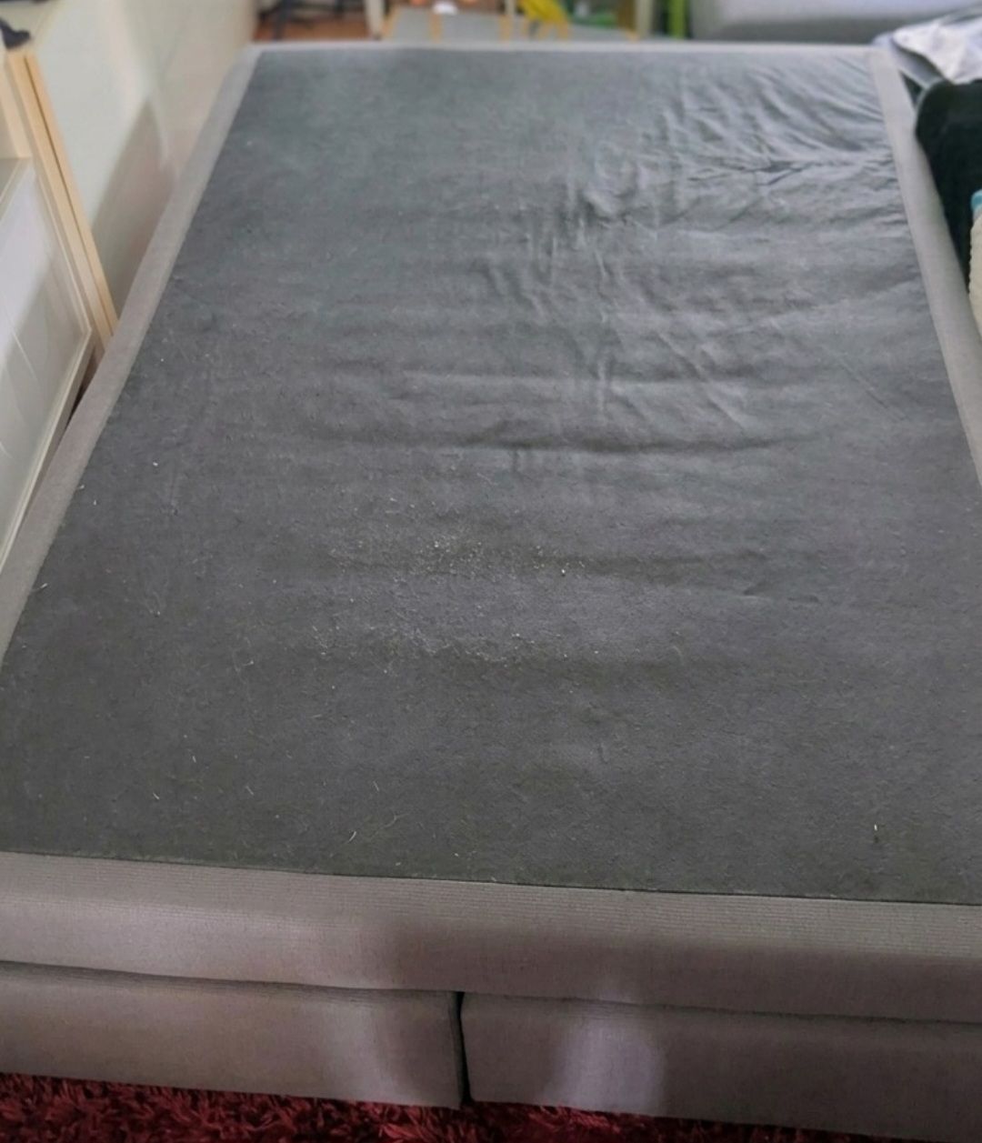 Lits: Boxspringbett grau 140x200cm – D'occasion à Murten par DesSellingSpace 1
