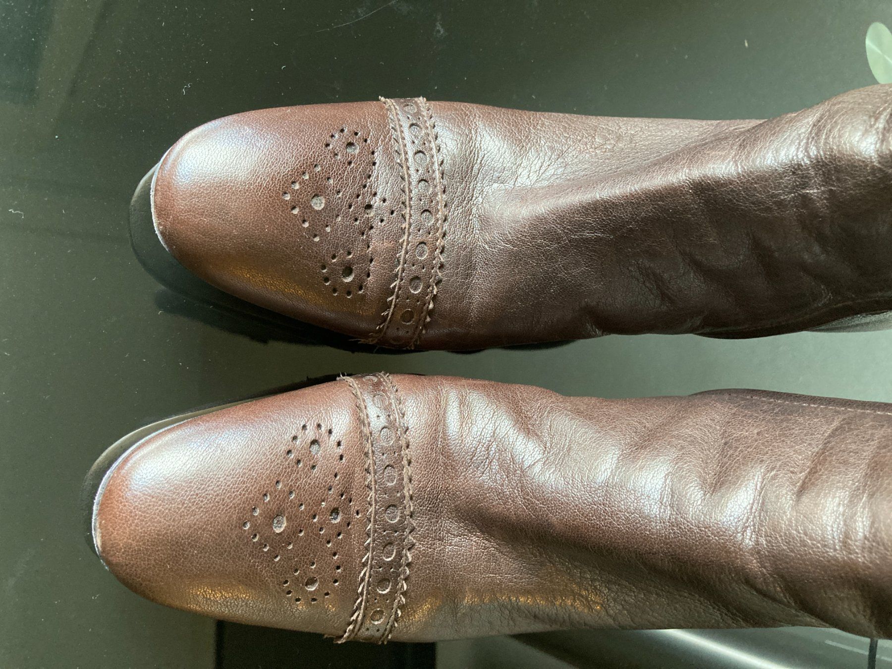 Emma Hope Damenschuhe: Bottes élégantes en cuir Emma Hope T.38 – Gebraucht aus Genève von sunsustains 7