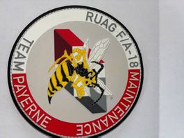 Badge  Ruag F/A 18 klett team Payerne