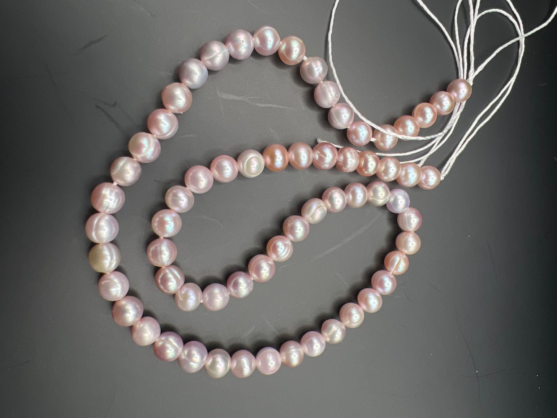 Perle (finte): Perlenkette rosa Perlen echten Süsswasserperlen 35cm – Usato da Uznach venduto da Ya_x7x6 1