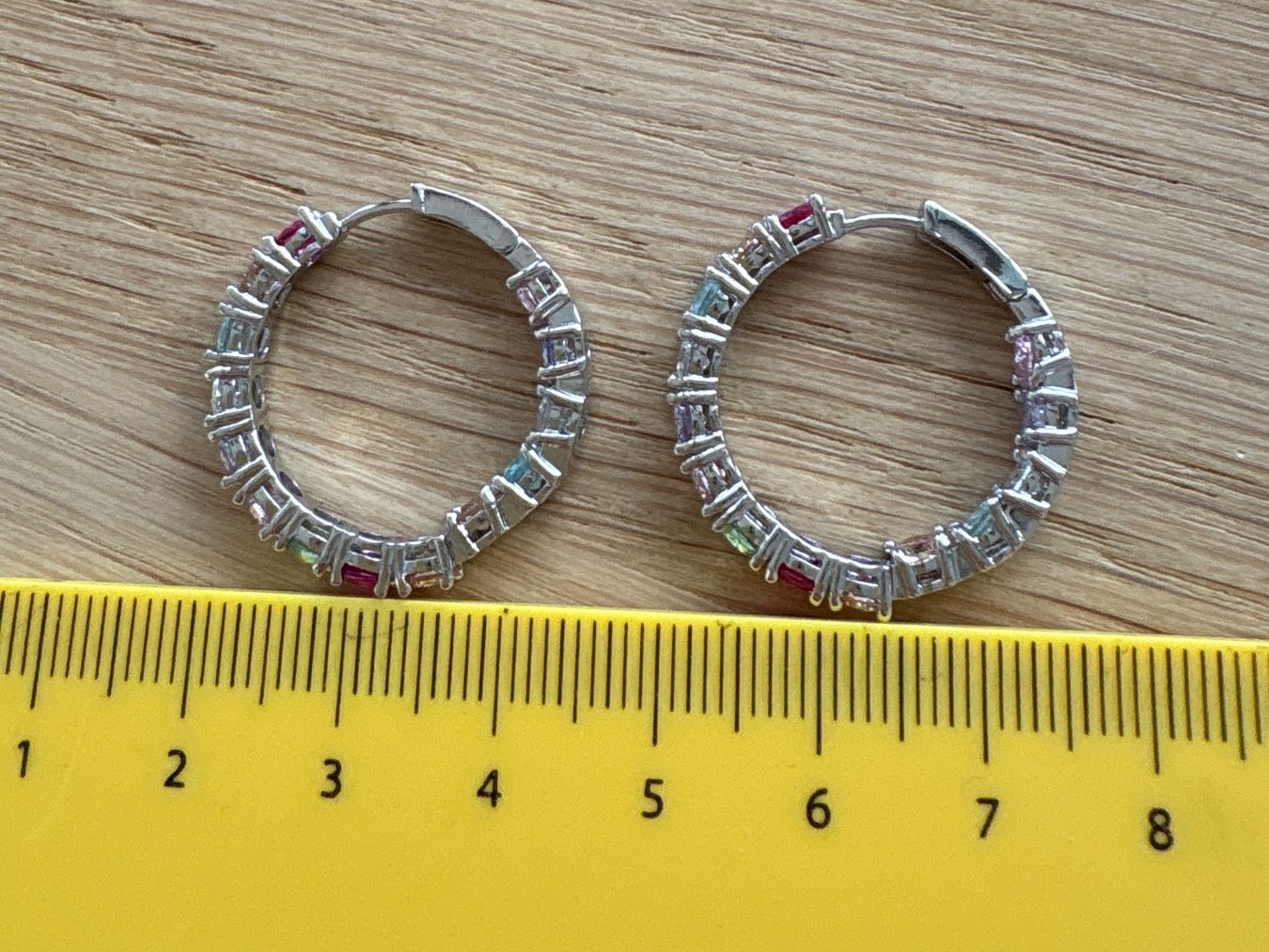 Boucles d'oreille: Ohrstecker Creolen Multicolore Silberfarben – Neuf (Voir description) à Biel-Bienne par Roserosse13 8