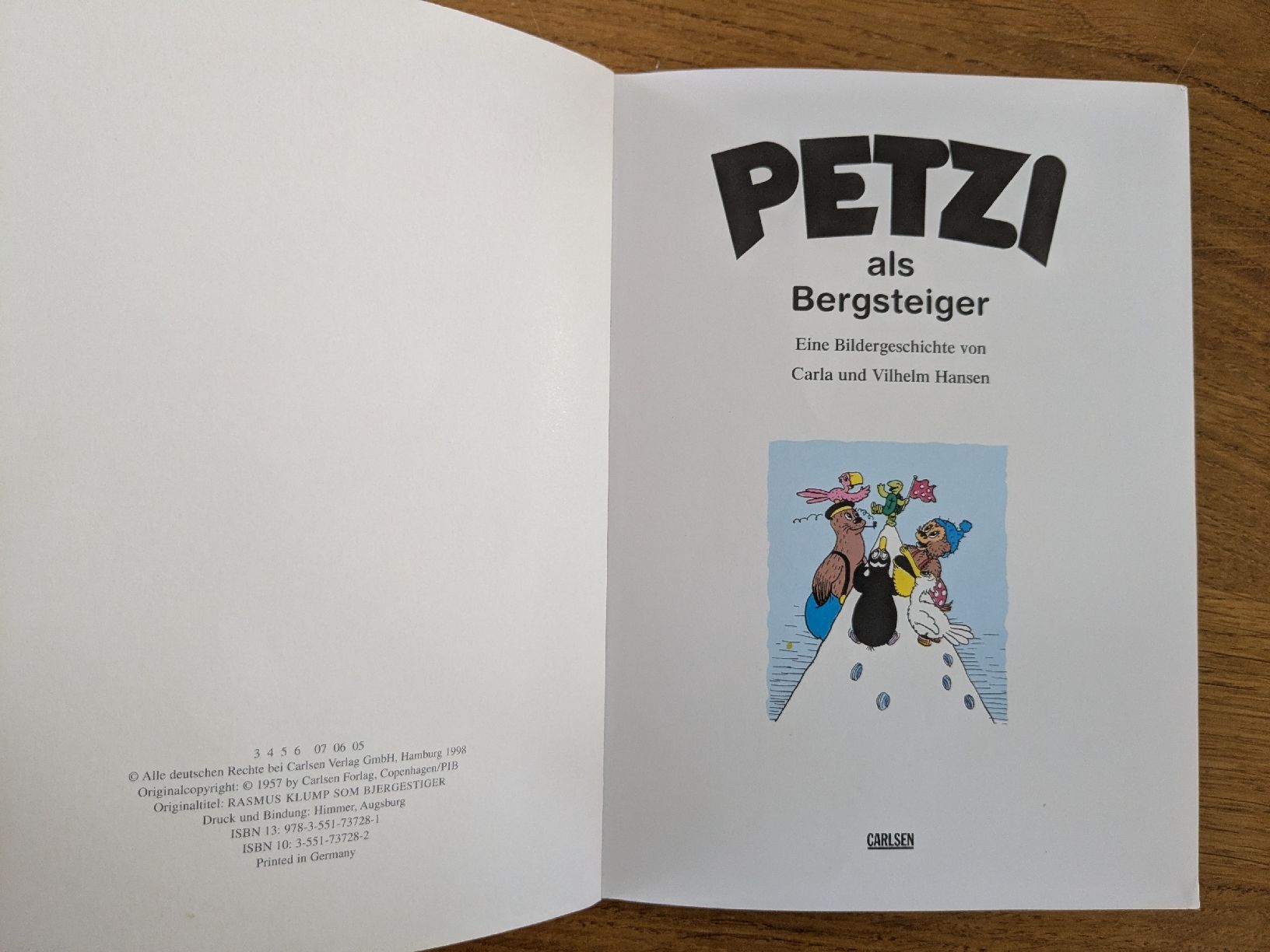 Comics: Petzi als Bergsteiger Carlsen Comic – Gebraucht aus Wohlen AG von merkur0300 1