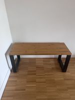 Banc en bois et acier