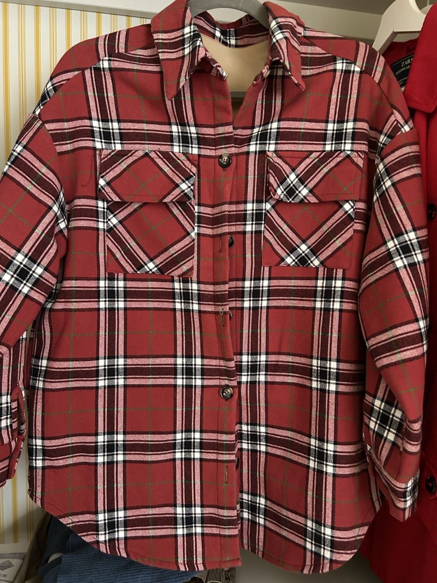 Giacche: Cozy Flannel Shirt-Jacket for Autumn, Size Medium – Nuovo (secondo la descrizione) da Zürich venduto da Mmmico 2