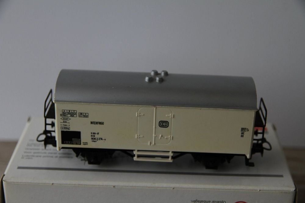 Märklin Modellini di ferrovie: Interfrigo, DB, Kühlwagen, Märklin, 1 : 87, AC – Usato da Nesselnbach venduto da ubourson 3