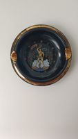 Vintage Greek Ashtray Made in Greece Hand painted 24k Gold