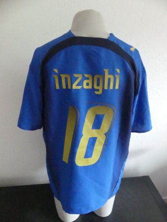 Home, Italia 2006 Inzaghi, maillot vintage de football, XL