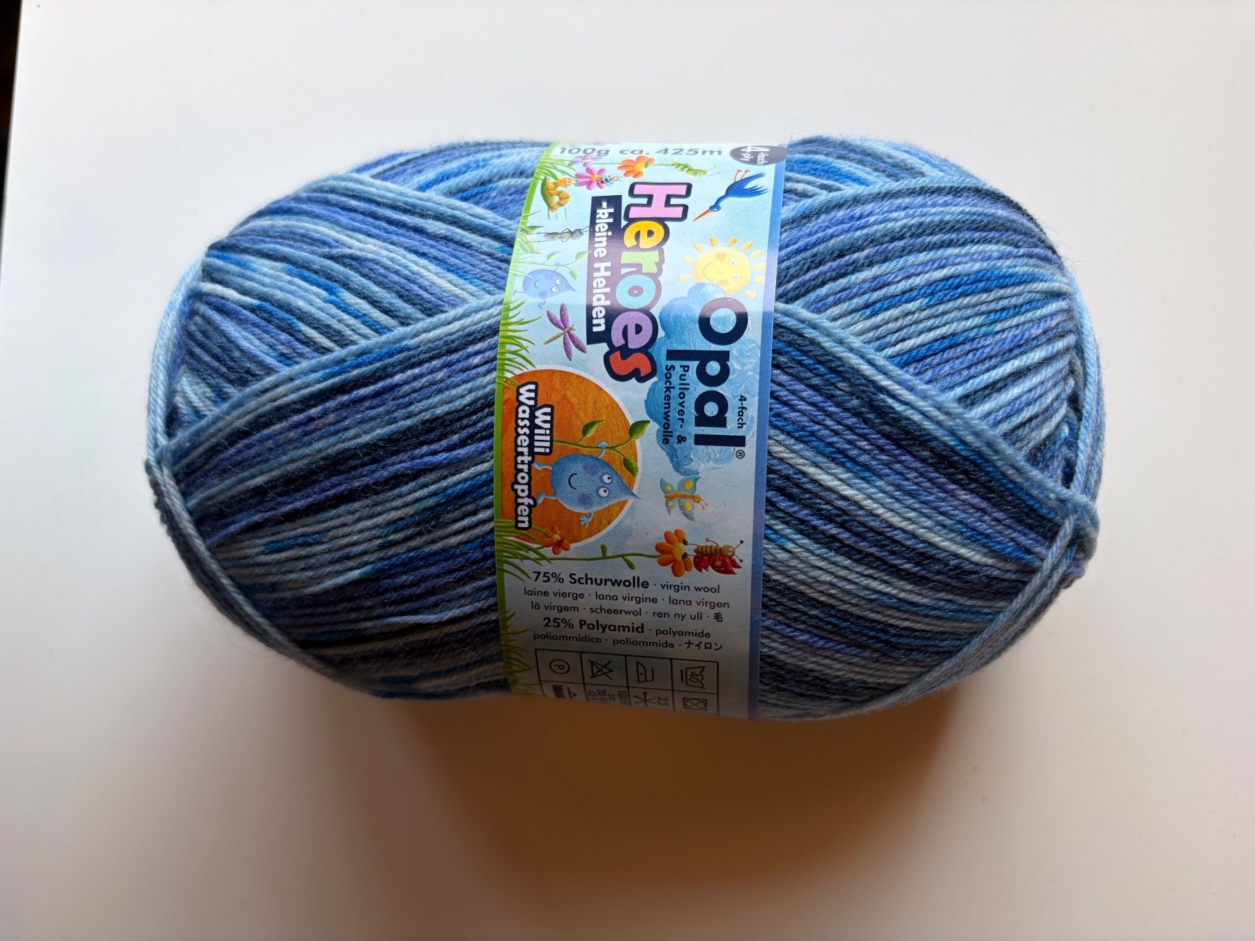 Wolle: 1Knäuel Opal Sockenwolle – Neu und originalverpackt aus Büsserach von bor_s88m