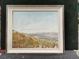HUILE SUR PANNEAU SIGNÉE ET. MEYER