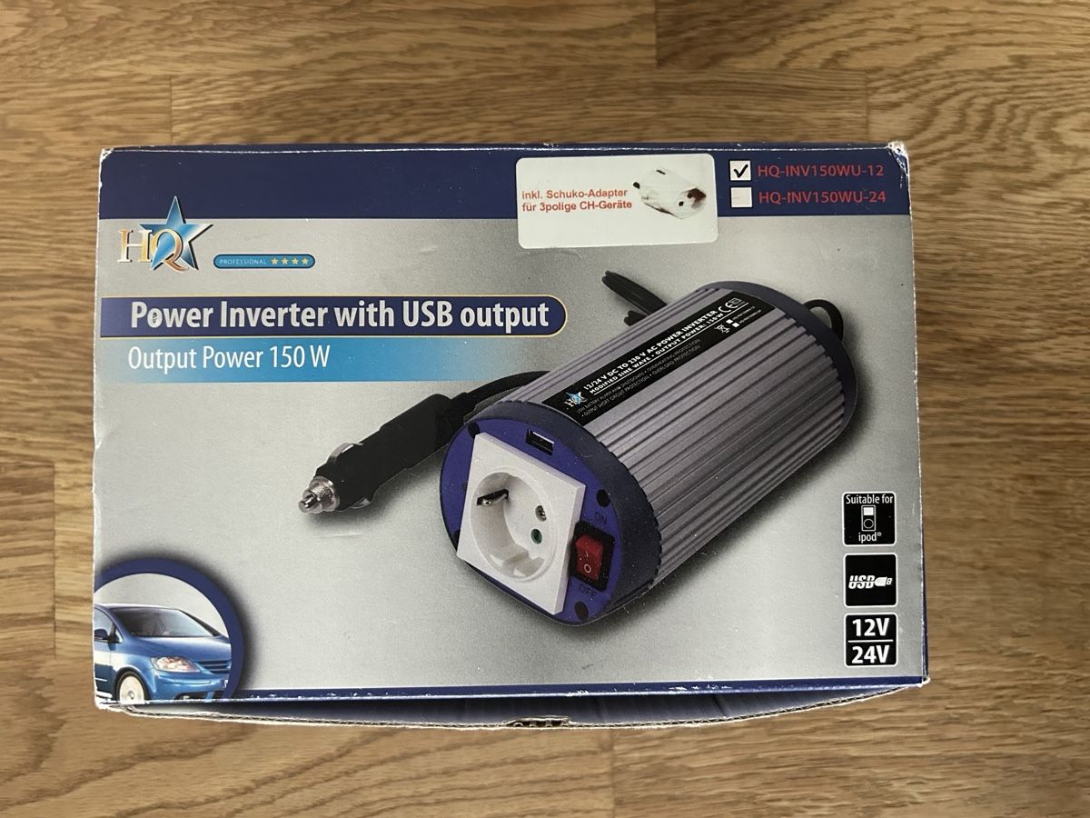 Wechselrichter: 12V > 230V Spannungsumwandler – Gebraucht aus Niederönz von Simpel0