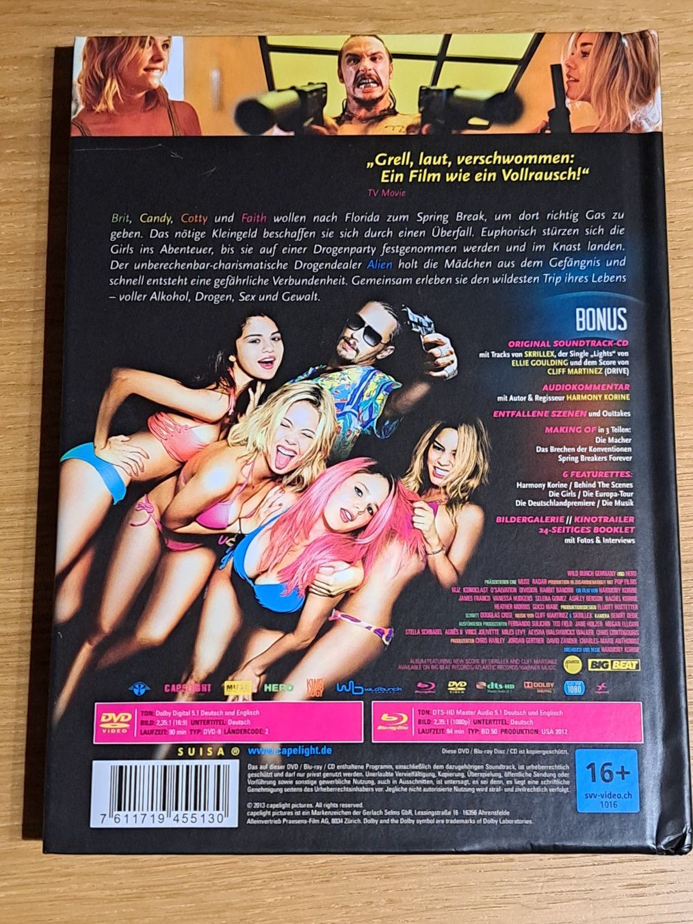 Tutti i DVDs: Mediabook Spring Breakers, 3-Disc Edition UNCUT, DVD, BR, CD – Nuovo (secondo la descrizione) da Unterseen venduto da Kanica 1