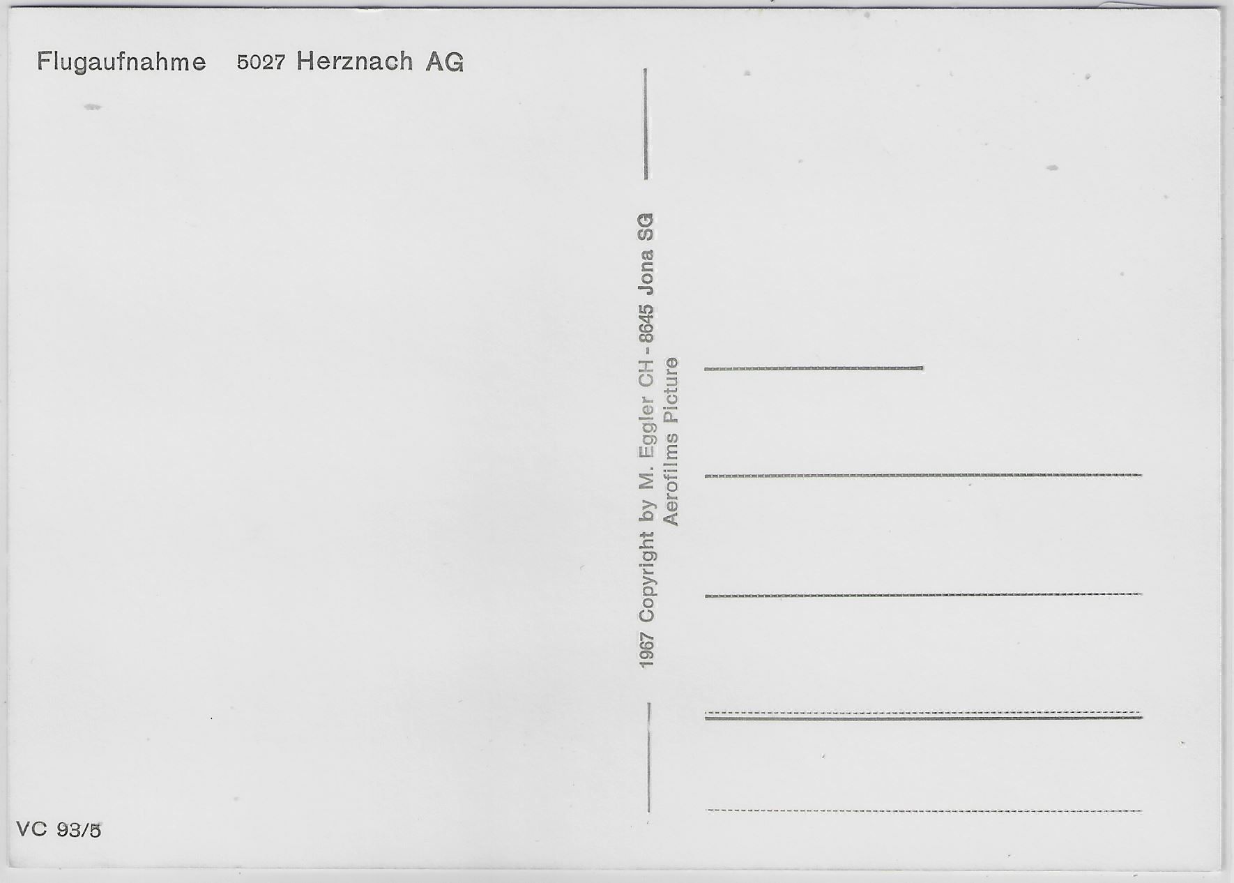 Cartoline postali: Flugaufnahme Herznach AG – Antico da Ettingen venduto da Kartenplanet 1