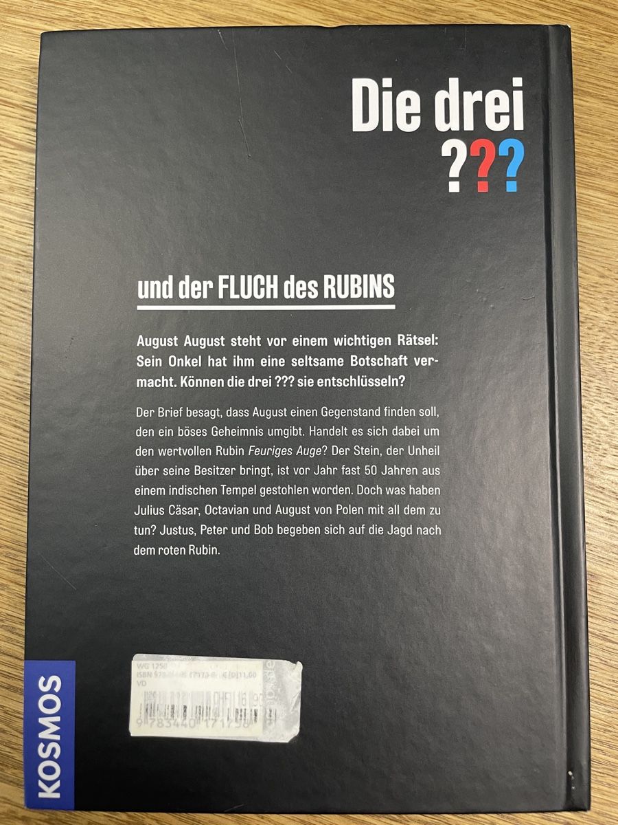 Libri: Die drei ??? und der Fluch des Rubins – Usato da Elsau venduto da Lusmus13 1