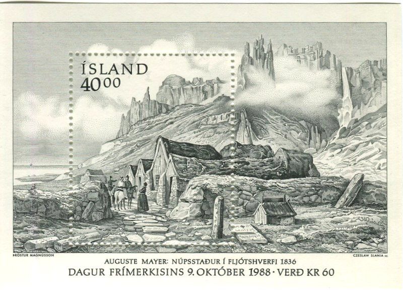Tutti i francobolli: Block "Häuser". Island – Nuovo e nell'imballaggio originale da Basel venduto da Butsch5