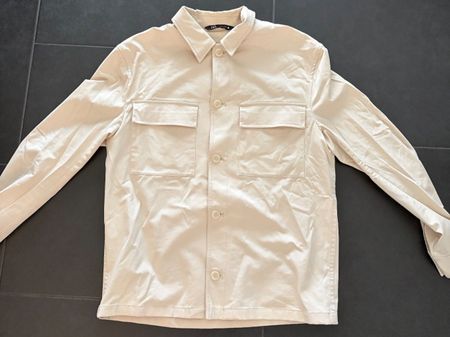 Zara Overshirt / Hemdjacke beige, Grösse L