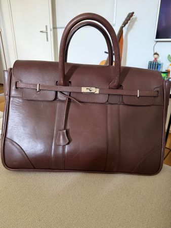 Elegante Leder Reisetasche von Dalga | Birkin-Style
