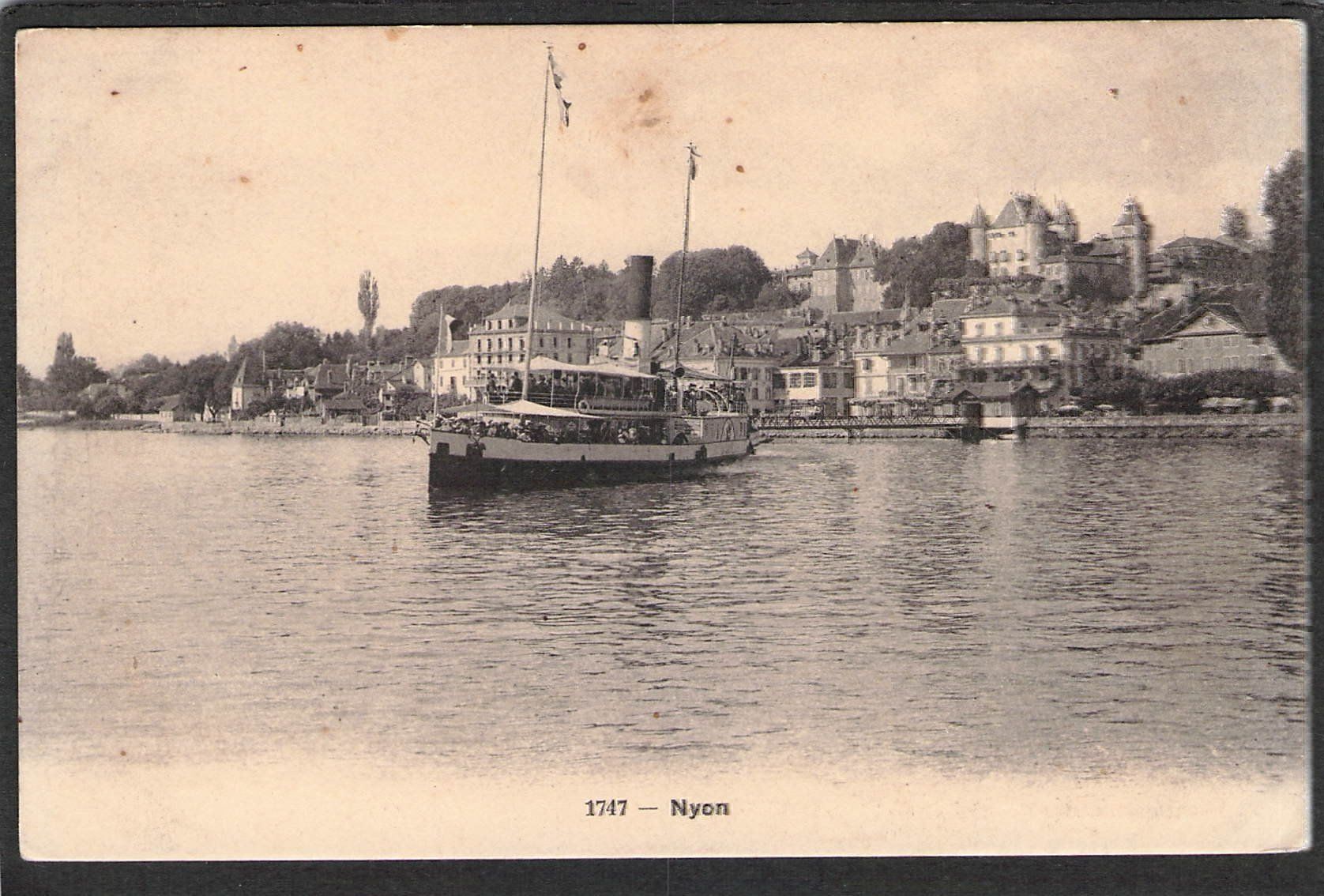 Cartoline postali: CP, Nyon , Dampfschiff – Usato da Reichenburg venduto da Pipo-67