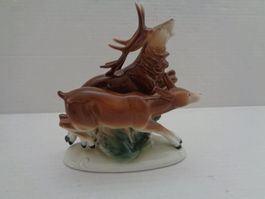 Porzellanfigur Gräfenthal - Hirsche