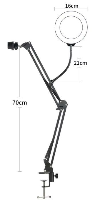 Altro per Ufficio & Commercio: Overhead-Ringlicht-Kit mit Auslegerarm und Telefonhalter 70c – Nuovo e nell'imballaggio originale da Châtelaine venduto da topshop.switzerland 5