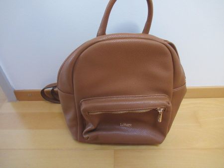 Rucksack L.CREDI braun Kunstleder neu