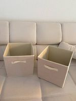 🧺 2 Aufbewahrungsboxen / Stoffboxen beige