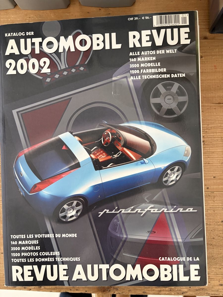 Riviste & Magazine: Automobil Revue Katalog 2002 – Usato da Gränichen venduto da Xbertone
