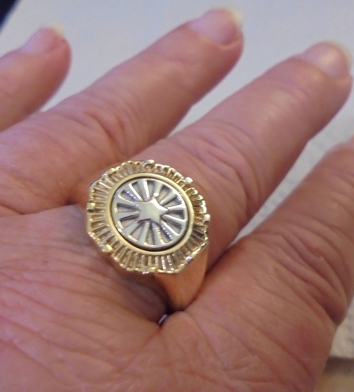 Ringe: Echtschmuck: Silberring Unisex, vergoldet / 56 – Neu (gemäss Beschreibung) aus Zuchwil von maumauchi 2