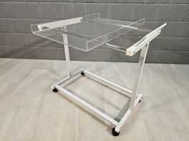 Service Wagen Plexiglas Industriedesign Rollwagen Trolley