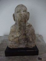 Antike Steinfigur China / Konfuzius