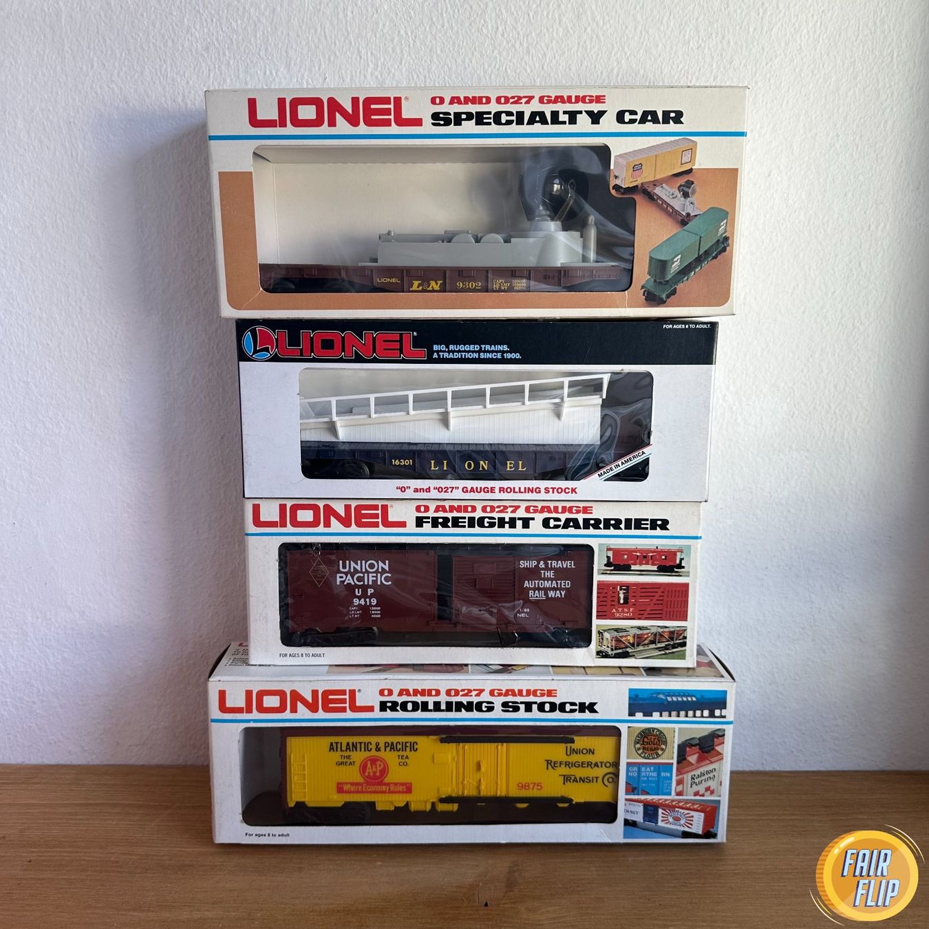 Lionel Modelleisenbahnen: Lionel 4er Set – Neu und originalverpackt aus Luzern von fairflip