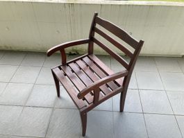 Gartenstühle aus Massivholz, Möbel PFISTER, 4 Stück