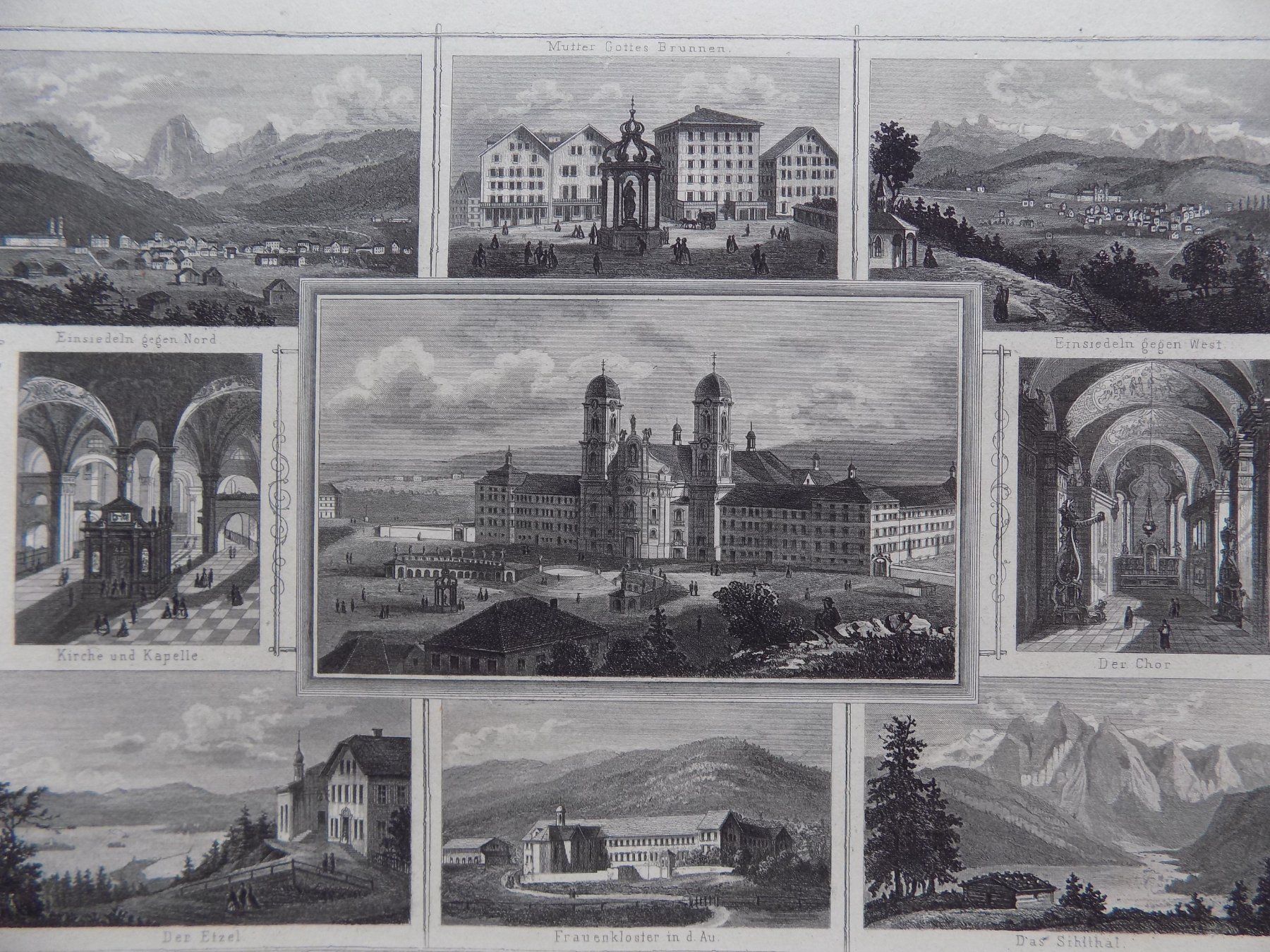 Incisioni: Einsiedeln Etzel Souvenirblatt – Usato da Risch venduto da Rischli15 1