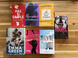 Lot de 7 romans en français - Divers auteurs