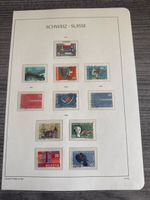 Briefmarken Schweiz Sammlung, Jahrgang 1957-1958