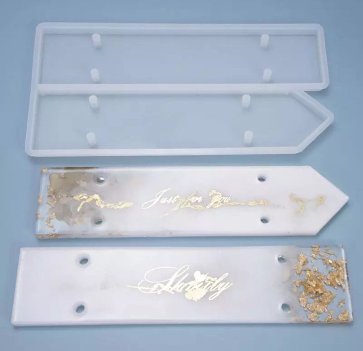 Teglie da forno: Giessform Silikonform Betonform Schild 2er – Nuovo e nell'imballaggio originale da Kaltbrunn venduto da schere-stein-papier