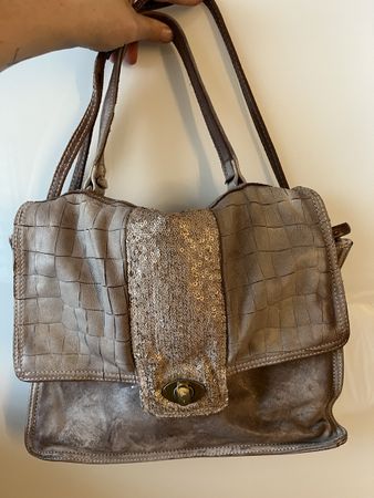 Caterina Lucchi Vintage Tasche Leder Umhängetasche