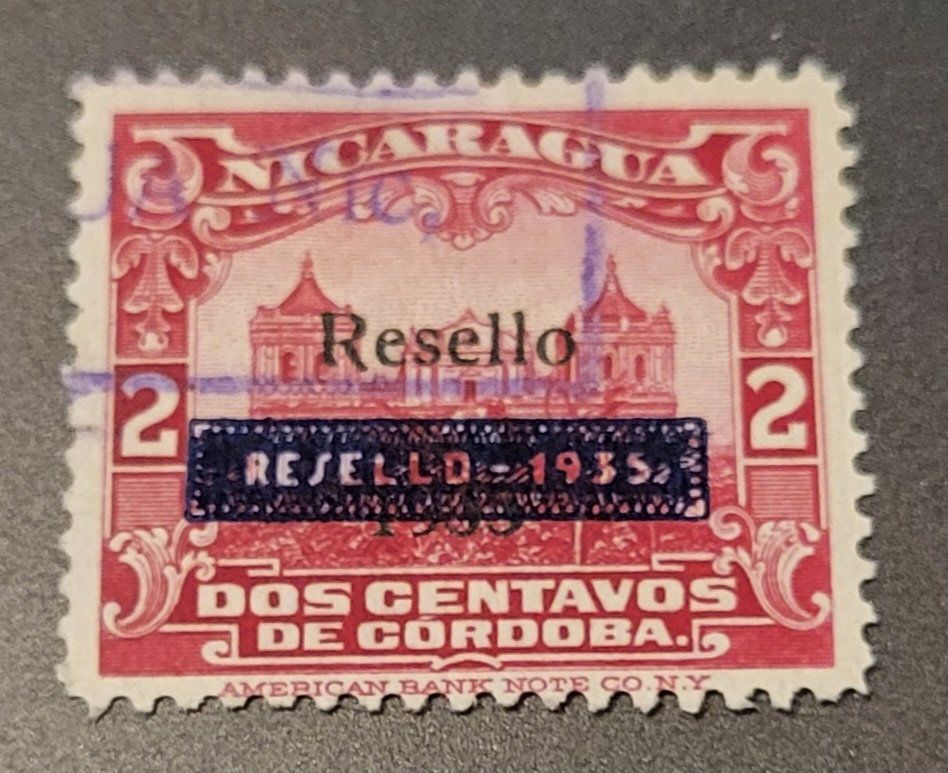 Tutti i francobolli: Nicaragua 1936 briefmarke – Usato da St Gallen venduto da Stampsalshobby