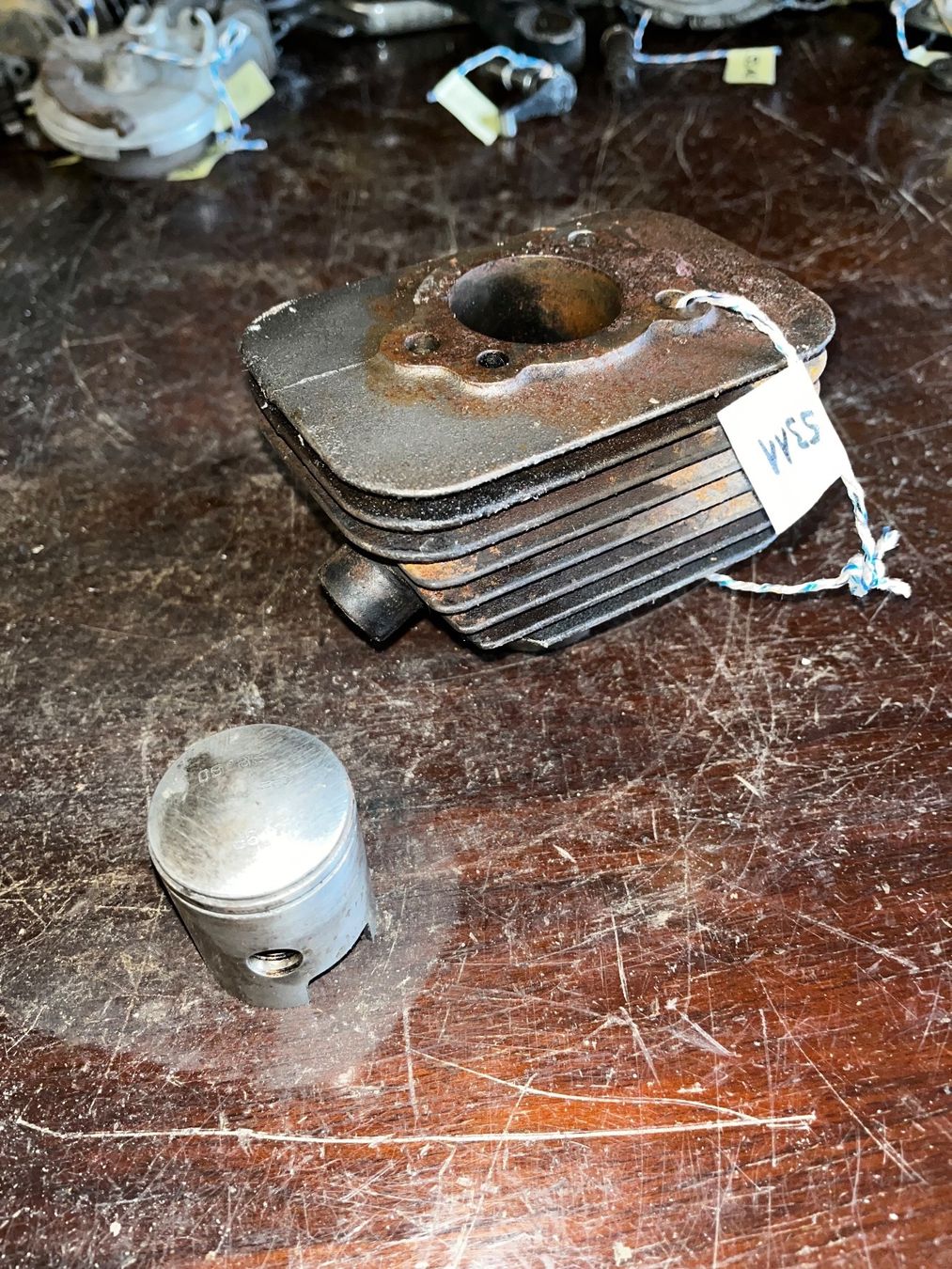 Piaggio Parti ricambio per ciclomotori: Piaggio Ciao Zylinder mit Kolben – Difettoso da Fahrni b. Thun venduto da berger_tuning34 1
