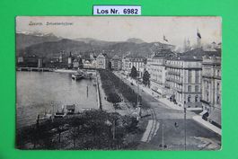CH Ansichtskarte Luzern Schweizerhofquai um 1900    Los 6982