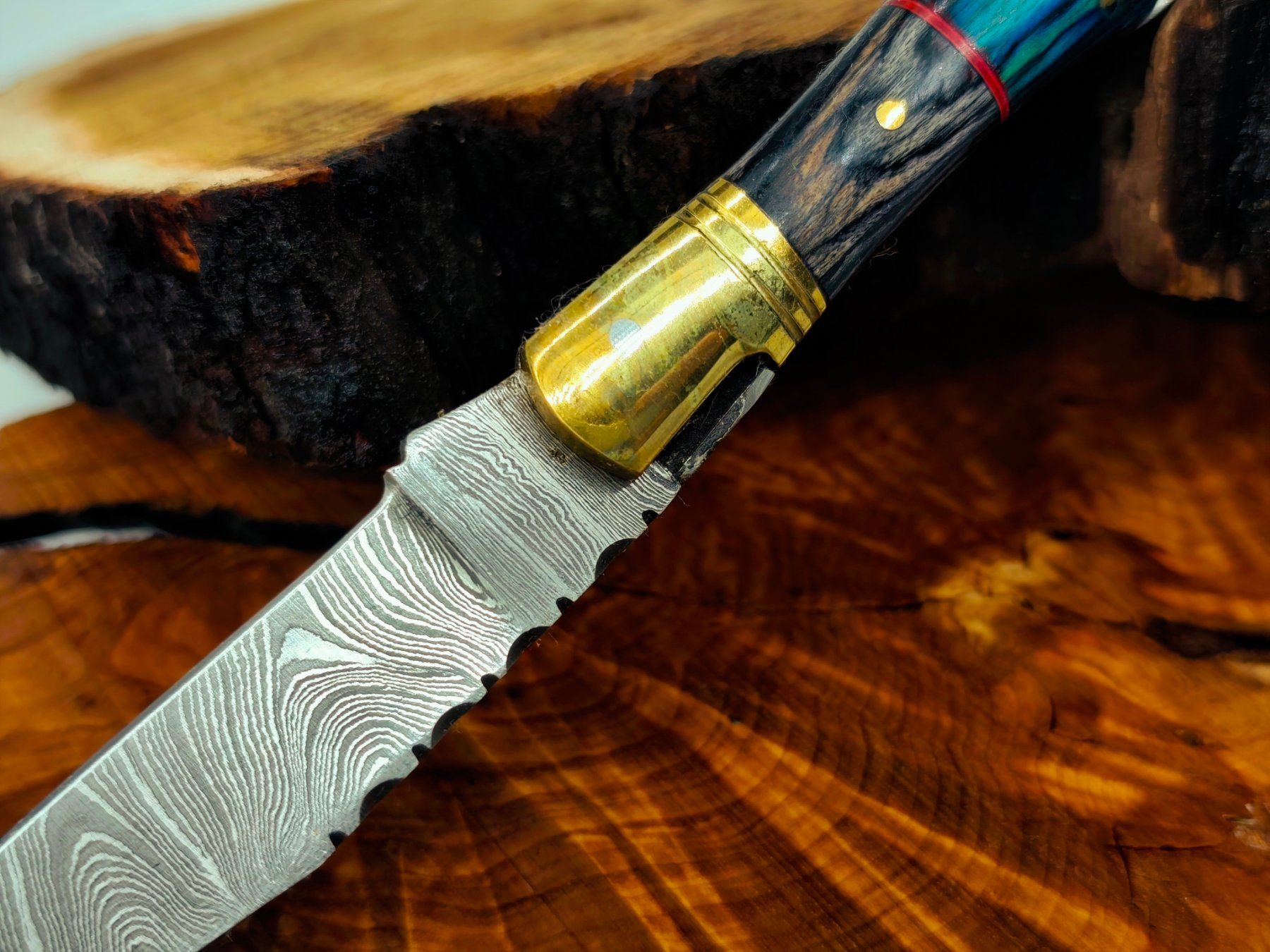 Accessori: Laguiole Damast Messer Klappmesser echtes Damastmesser – Nuovo e nell'imballaggio originale da Arlesheim venduto da Premius_1 4
