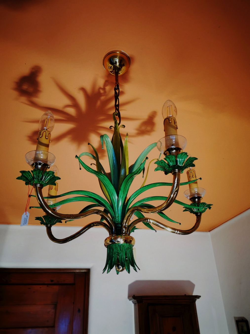Lampadari & plafoniere: 5-armige florale Deckenlampe Lüster – Usato da Dübendorf venduto da aschiduebendorf 2