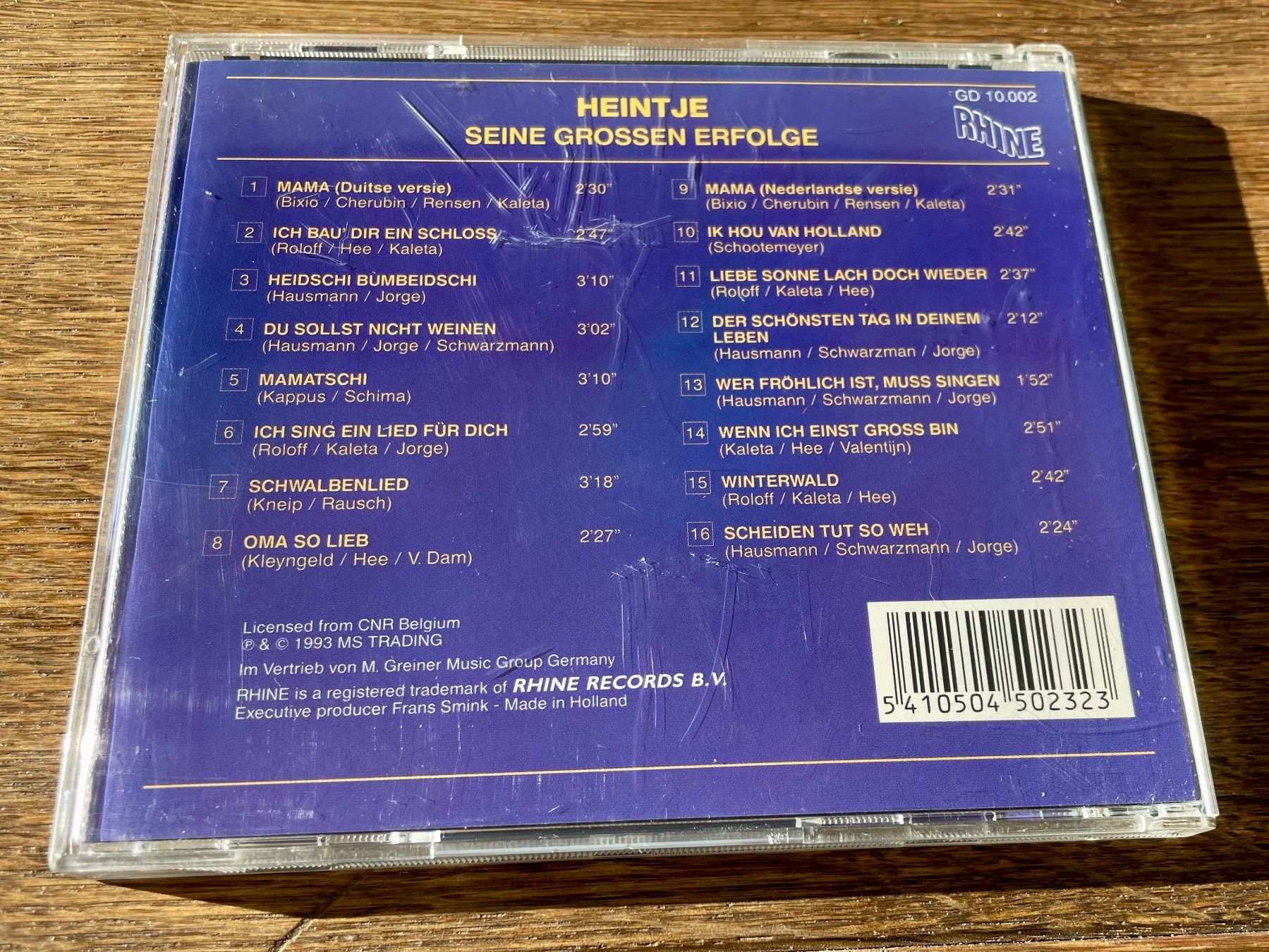 CD: Heintje - Seine grossen Erfolge - CD – Usato da Pontresina venduto da il-bain 1
