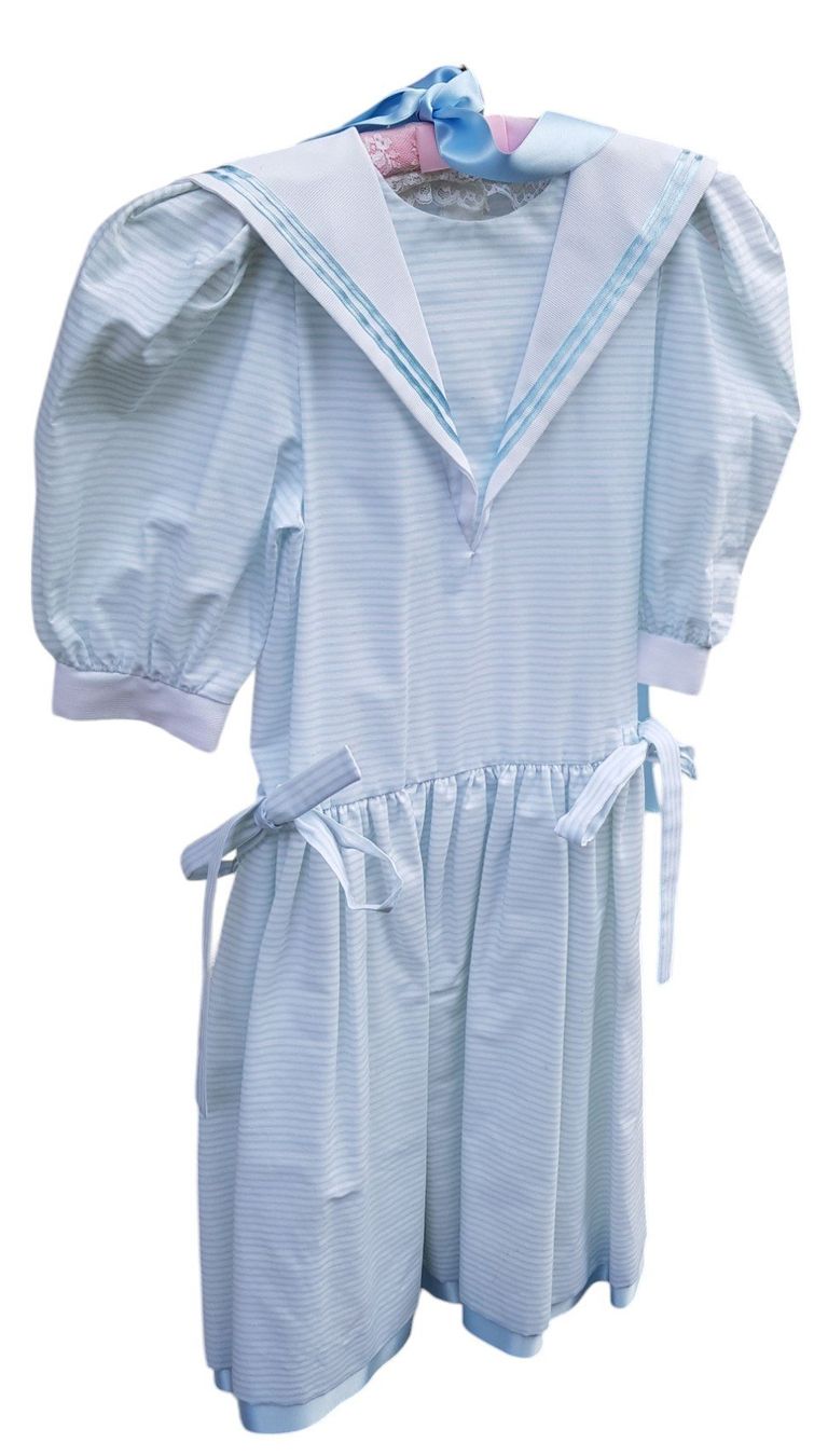 Vestiti & Gonne: Kinderkleid Matrosenkleid hellblau 1980er – Usato da Mörschwil venduto da lindaswunderkiste 2