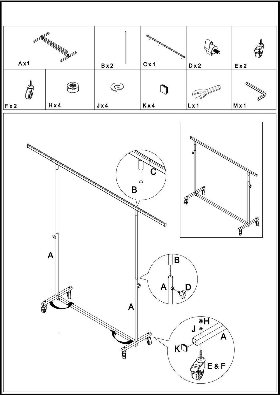 Garderobe: Reiserollständer, B = 150 cm, verchromt – Neu und originalverpackt aus Baar von GERSO 3