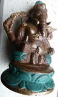 SEHR ANTIKER GANESHA-ELEFANTEN GOTT,---14 x 10 CM,--