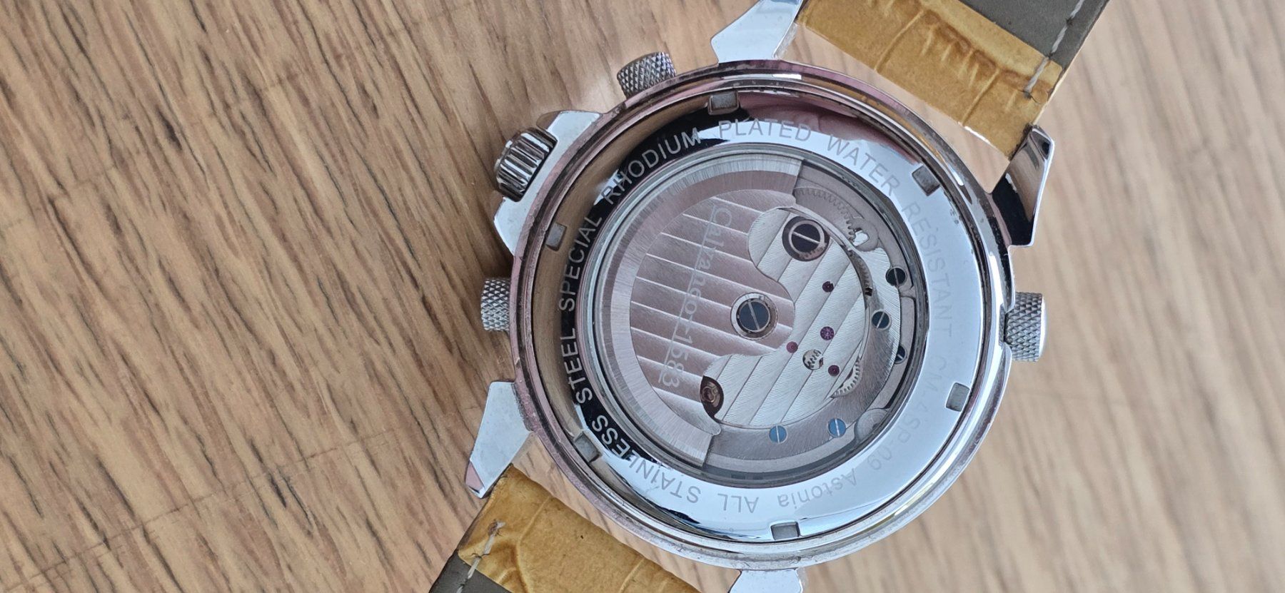 Longines Orologi: CALVANEO 1583 ASTONIA PLATIN SUNBRUSHED CHRONO AUTOMATIC – Usato da Neftenbach venduto da Taschen-Uhren 7